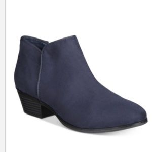 Style & Co Wileyy Ankle Booties Navy Blue Ankle Boots